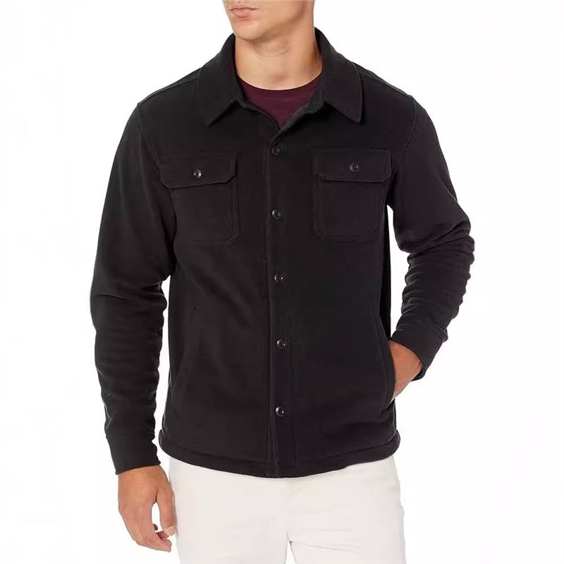Herren Fleecejacke mit praktischen Taschen Echoarchiv