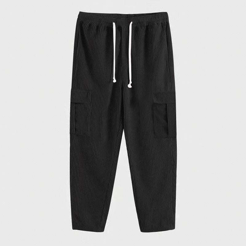 Herren Cargo-Hose mit elastischem Bund und funktionalen Taschen Echoarchiv