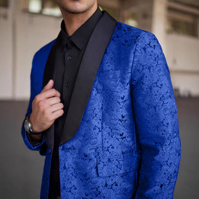 Herren luxuriöser Jacquard-Blazer Echoarchiv