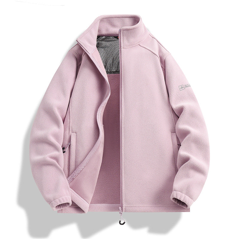 Herren Fleecejacke mit Stehkragen, Windabweisender Microfleece und Reißverschlusstaschen Echo Archiv