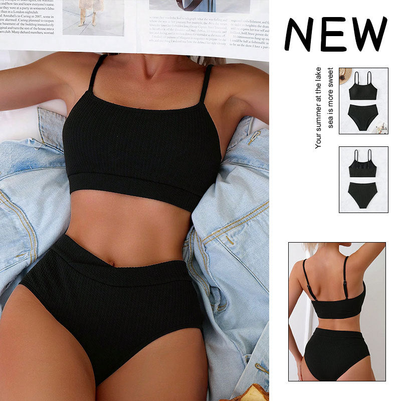 Damen Hochtailliertes Bikinitop mit integriertem Bustier Echo Archiv