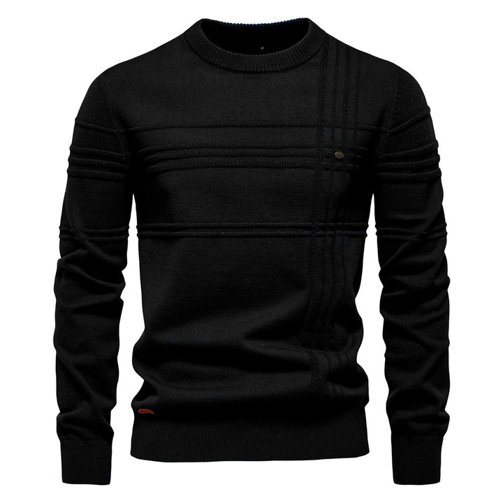 Herren Strickpullover mit modernem Strukturdesign und Komfortpassform Echoarchiv