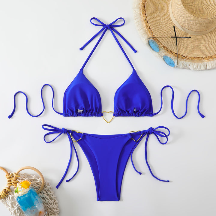 Damen Triangel-Bikini mit modischen Herz-Akzenten Echo Archiv