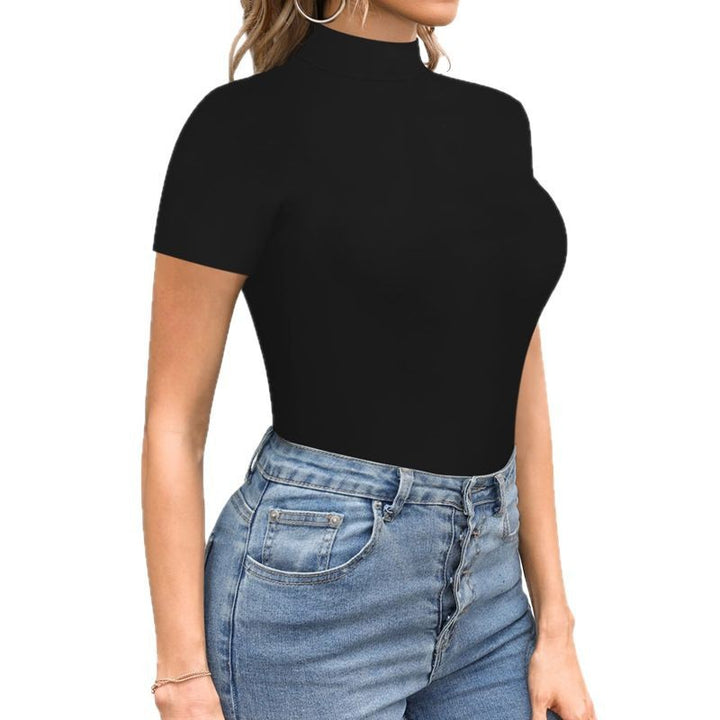 Damen Body mit kurzem Ärmel und hohem Kragen Echo Archiv