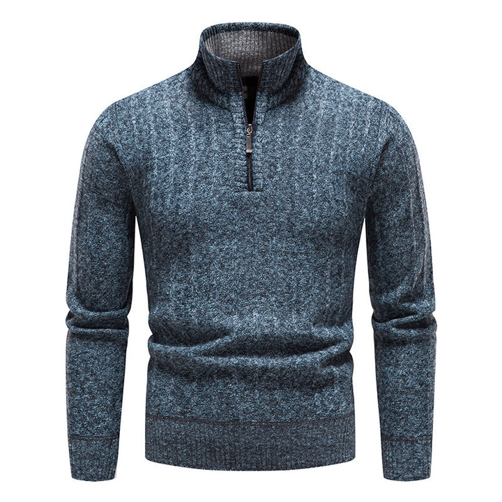 Herren modischer Strickpullover mit hohem Kragen Echoarchiv