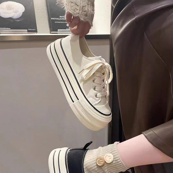 Damen Plateau Sneakers mit modischem Design und strapazierfähigem Obermaterial Echo Archiv