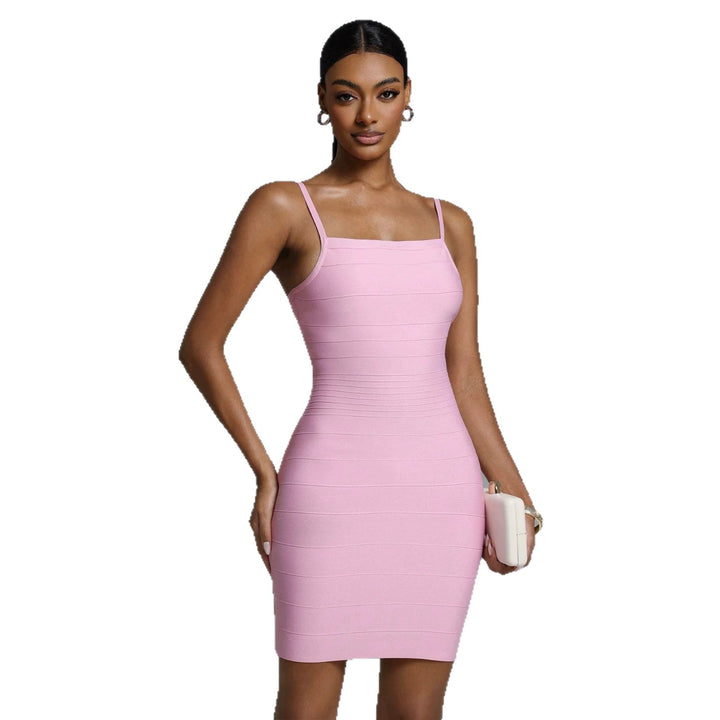 Damen Figurbetontes Minikleid mit feinen Trägern Echo Archiv