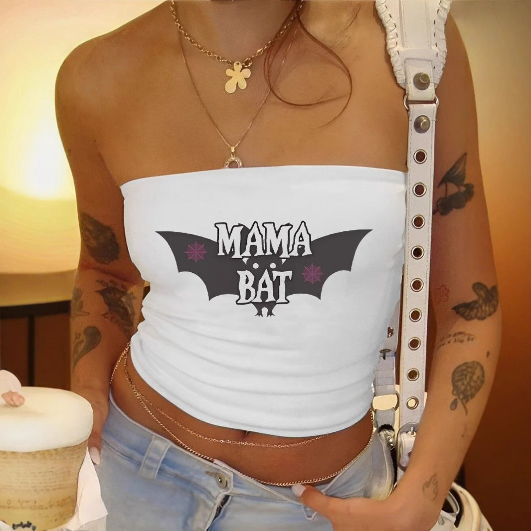 Damen Bandeau-Top mit verspieltem Karomuster und dekorativem Schleifenakzent Echo Archiv