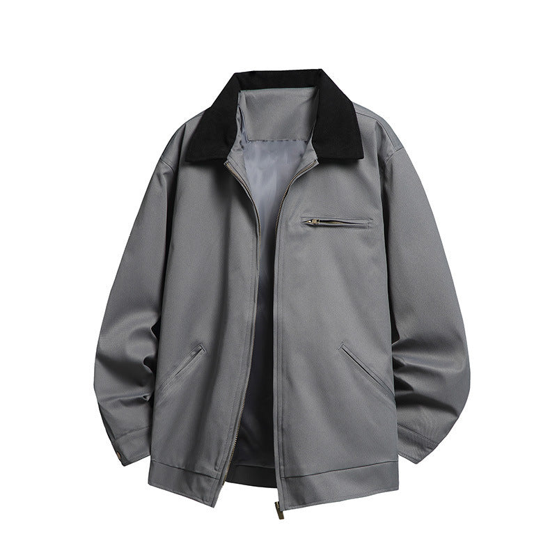 Herren Modische Übergangsjacke mit hohen Kragen und praktischen Taschen Echo Archiv
