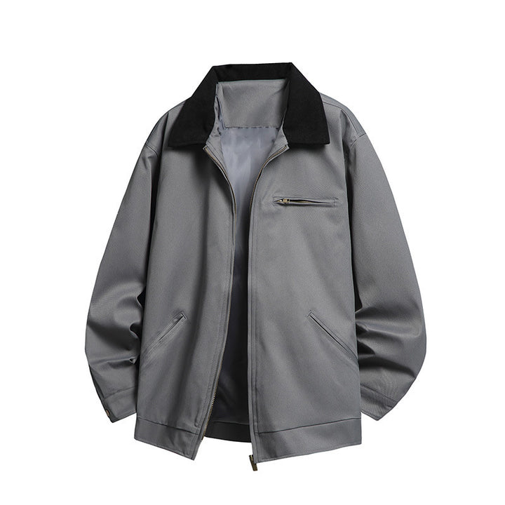 Herren Modische Übergangsjacke mit hohen Kragen und praktischen Taschen Echo Archiv