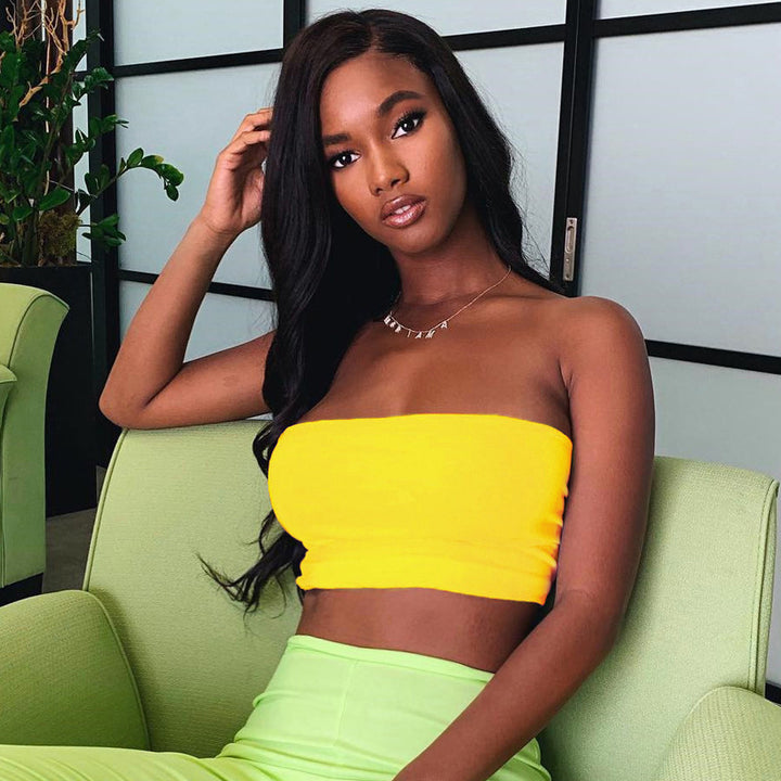 Damen Bandeau-Top aus elastischem Material mit figurformendem Schnitt Echo Archiv