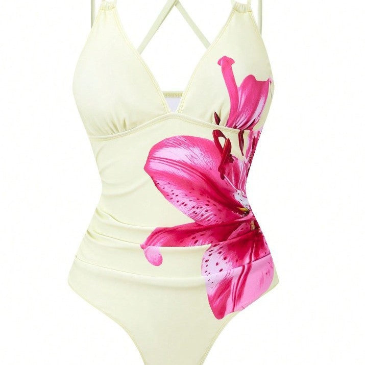 Damen Badeanzug mit elegantem Blumenprint Echo Archiv