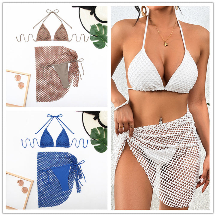 Damen Netz-Bikini-Set mit Wickelrock Echo Archiv