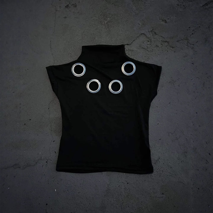 Damen T-Shirt mit einzigartigen Ösen Echo Archiv