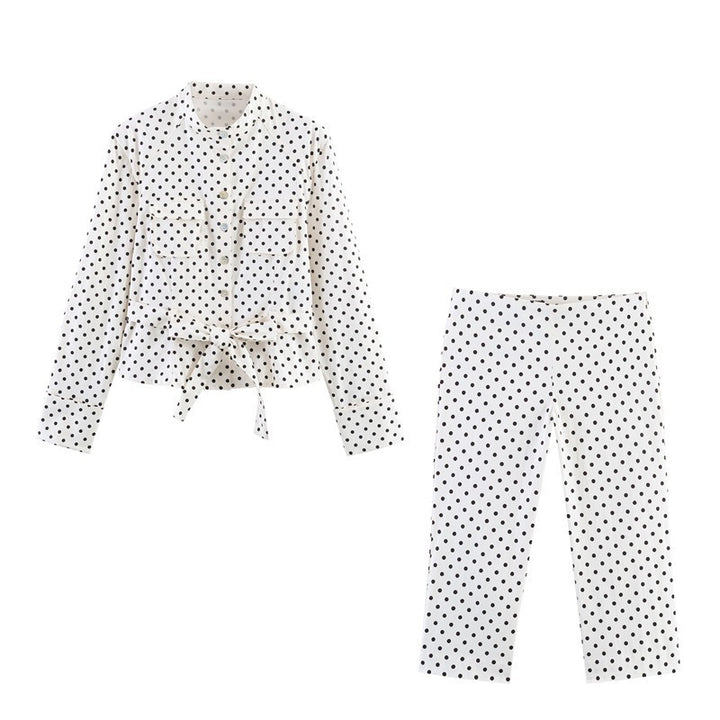 Damen Modische Culotte-Hosen im zeitlosen Punkte-Design Echo Archiv