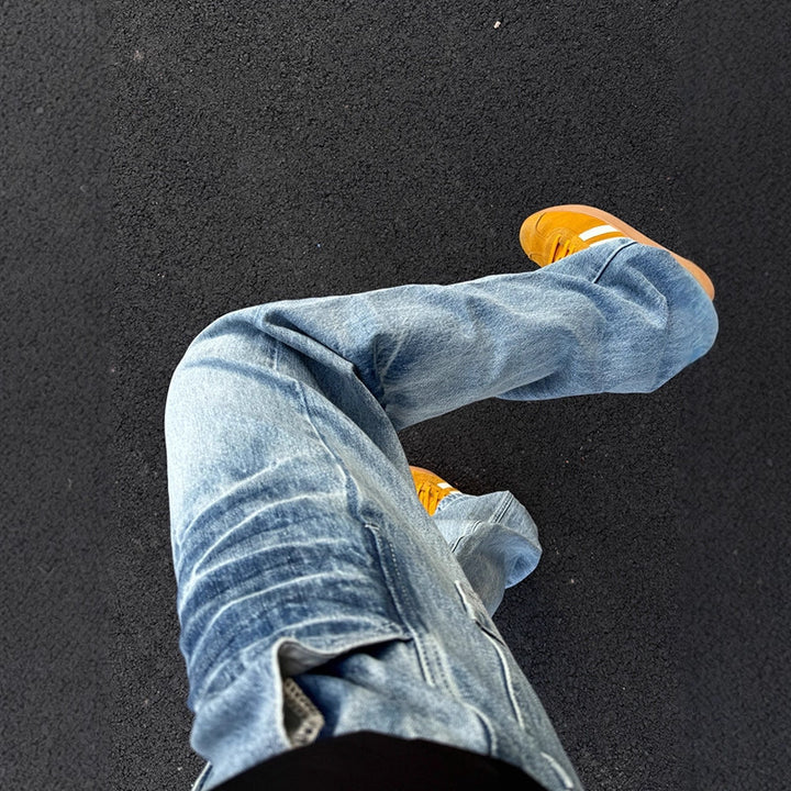 Herren Modische Cargo-Jeans mit Slim-Fit-Schnitt Echoarchiv