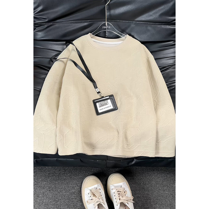 Damen Modischer Sweatshirt mit modernem Prägung Echo Archiv