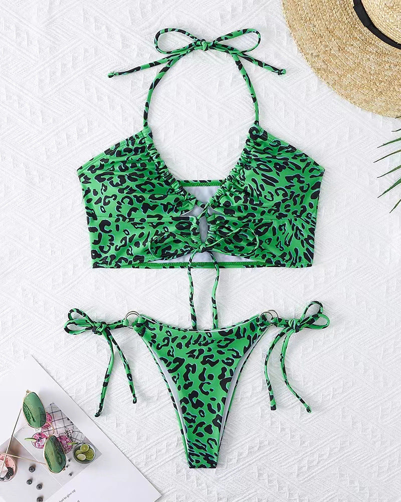 Damen Verspieltes Tiermuster Bikini-Set Echo Archiv