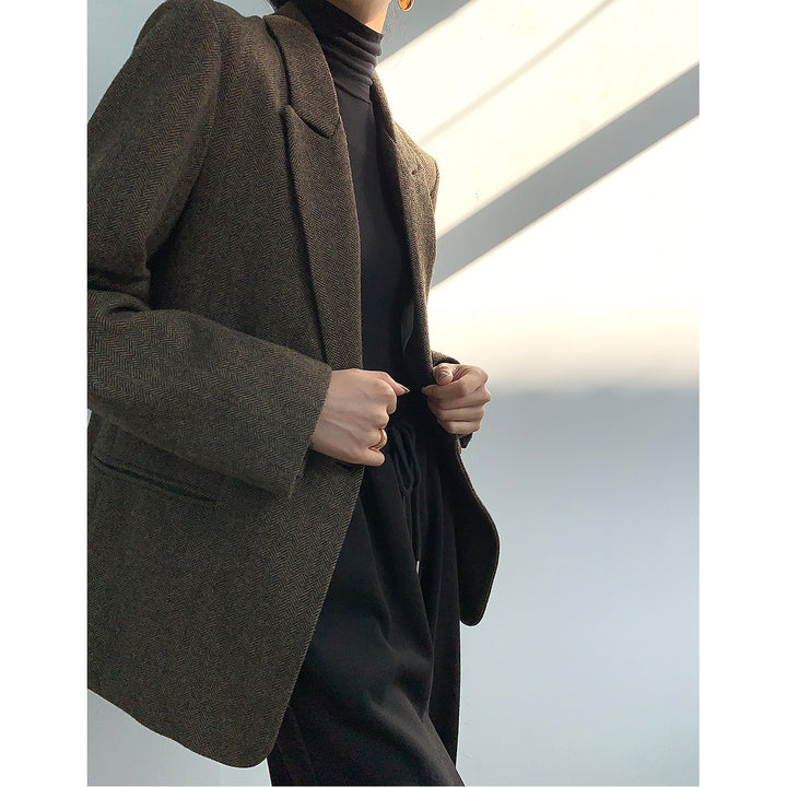 Damen Eleganter Wollblazer Echoarchiv