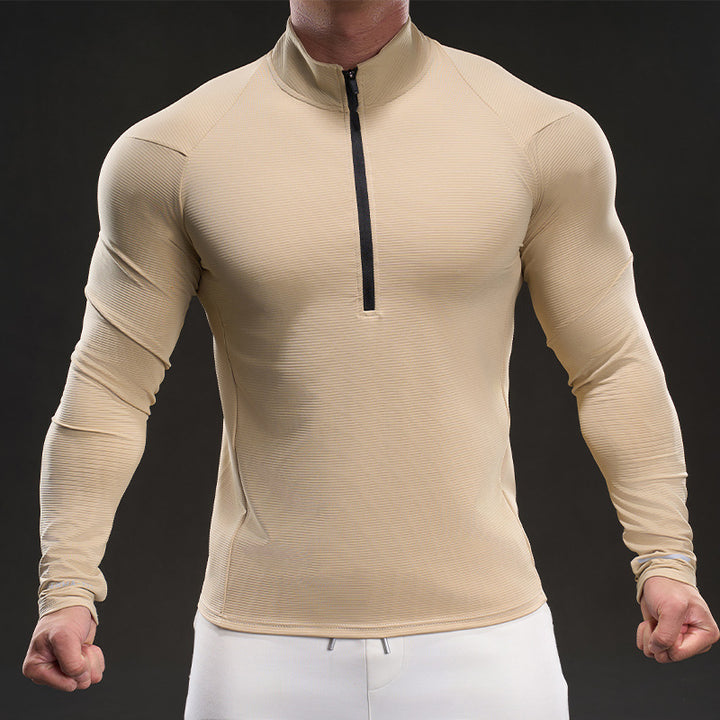 Herren Funktions-Langarmshirt mit Stehkragen Echoarchiv