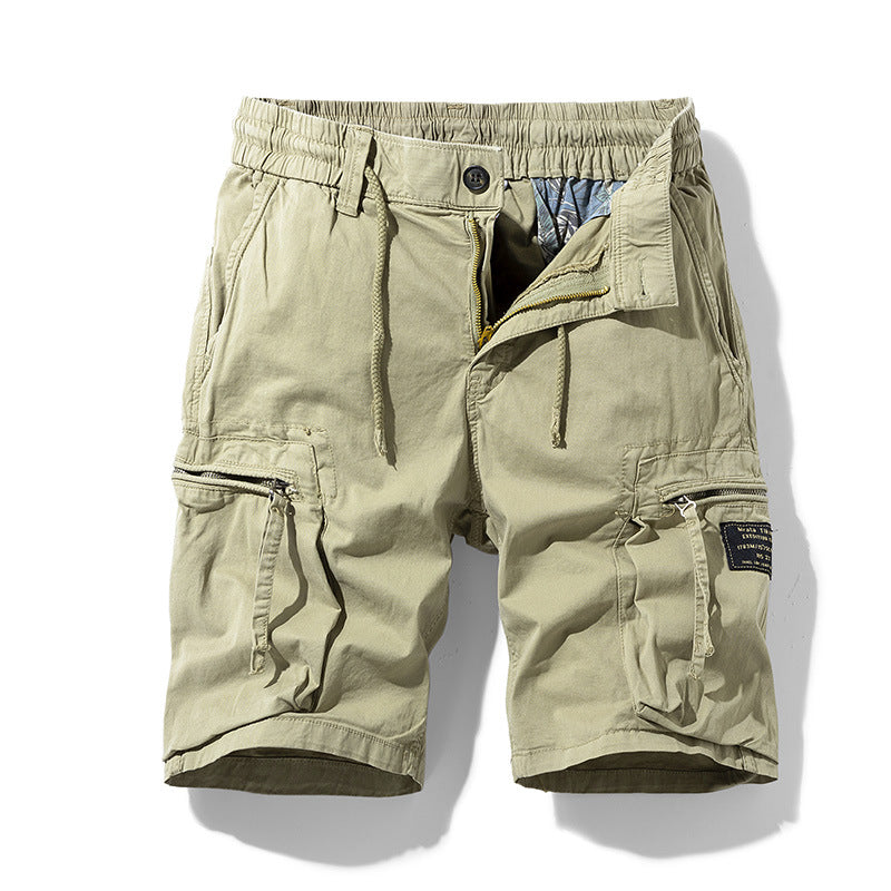 Herren strapazierfähige Cargo-Shorts mit elastischem Bund und multifunktionalen Taschen Echoarchiv