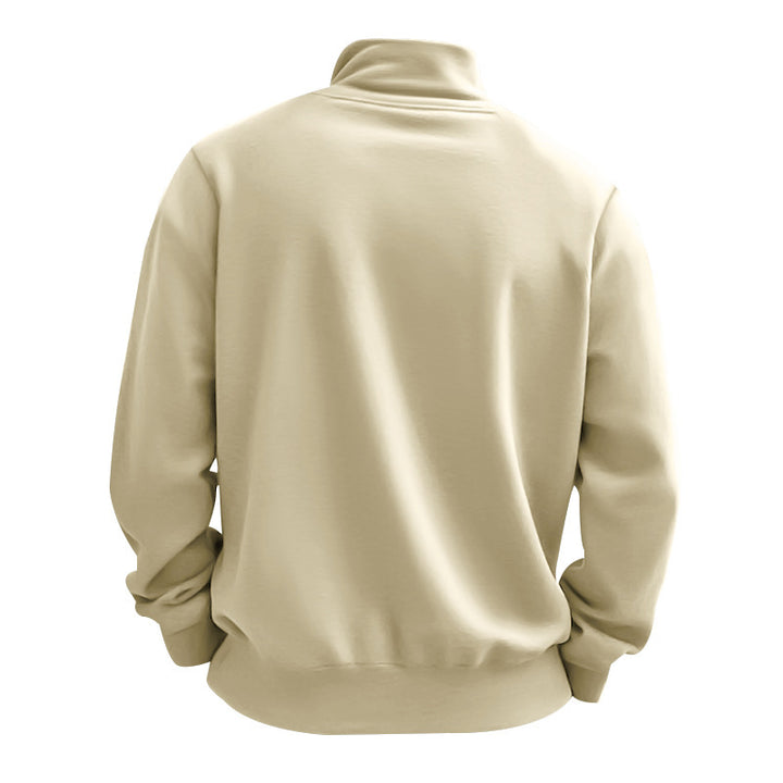 Herren sportlicher Pullover mit kurzem Reißverschluss und bequemer Passform Echoarchiv