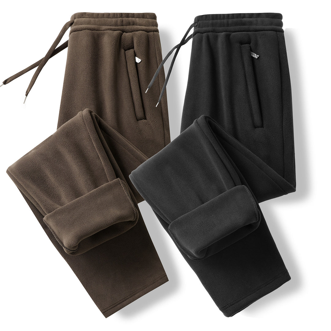Herren Fleece-Jogginghose mit elastischem Bund, Kordelzug und gerippten Bündchen Echoarchiv