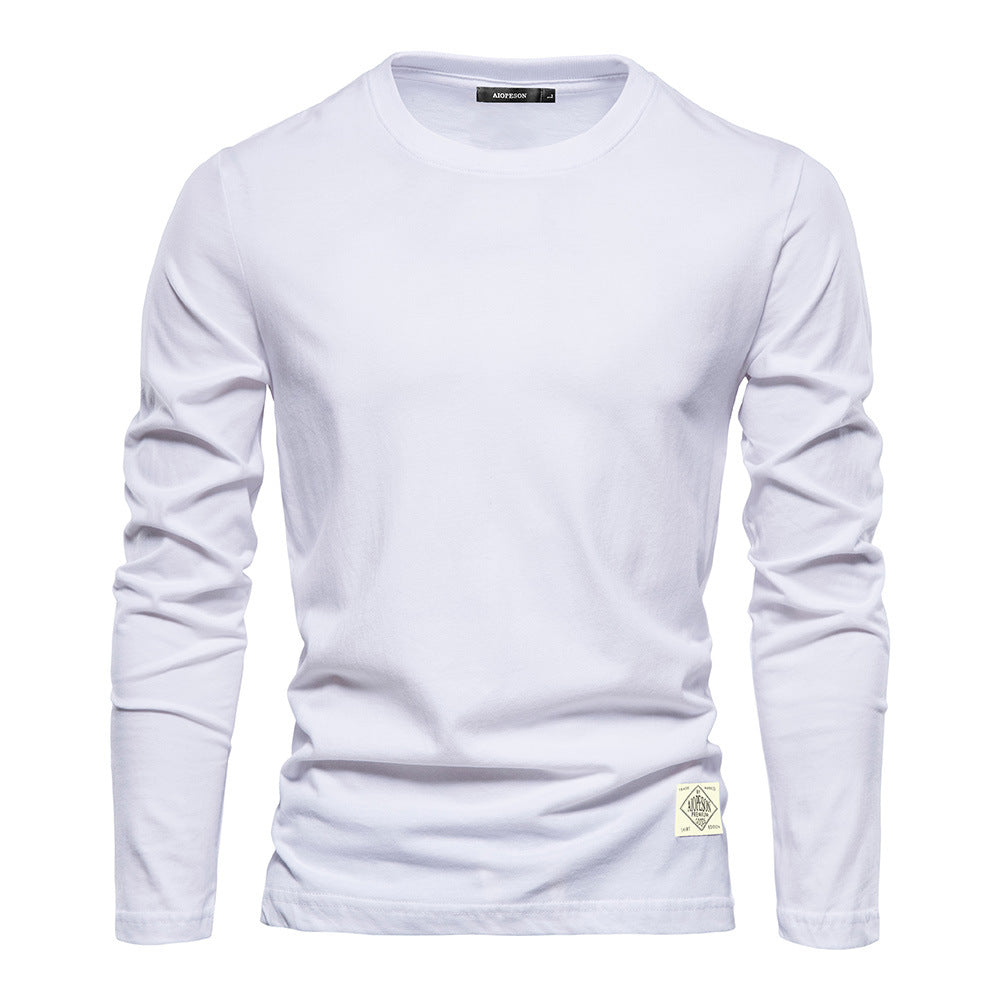 Herren Langarm T-Shirt mit hochwertigem Baumwollmix und modernem Fit Echoarchiv