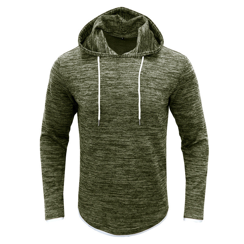 Herren sportliches Kapuzenshirt mit modischem Strukturdesign Echoarchiv