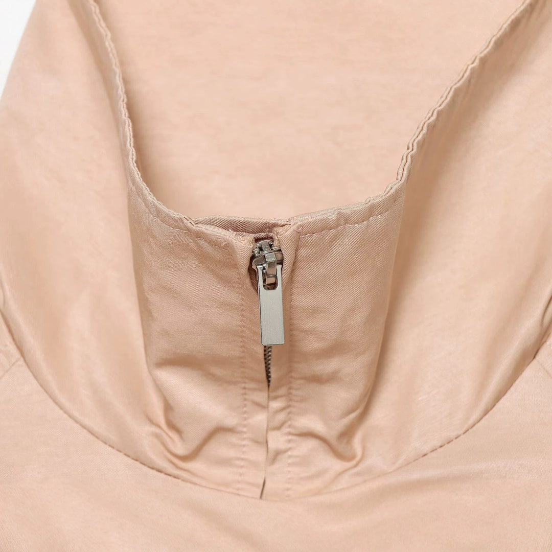 Damen Kurzer Windbreaker‑Blouson mit hohem Stehkragen, Raglanärmeln und Tunnelzugsaum Echo Archiv