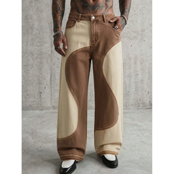 Herren Weit geschnittene Designer-Jeans Echoarchiv