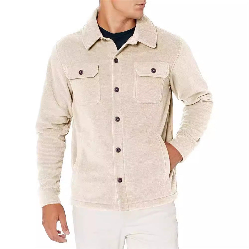 Herren Fleecejacke mit praktischen Taschen Echoarchiv