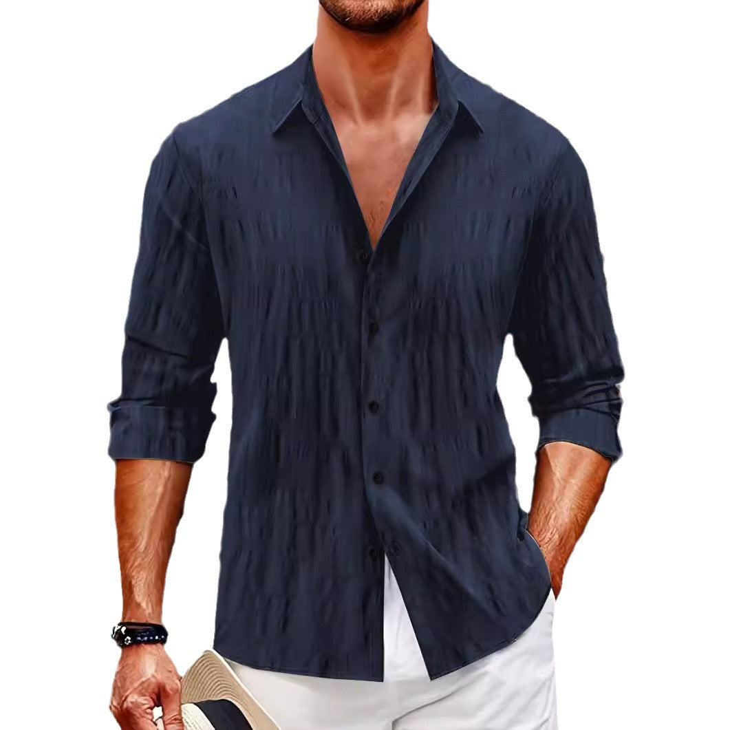 Herren stylische Langarmhemd Echoarchiv