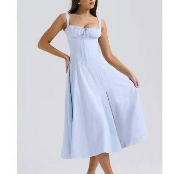 Damen Maxikleid mit floralem Design und elegantem Schlitz Echo Archiv
