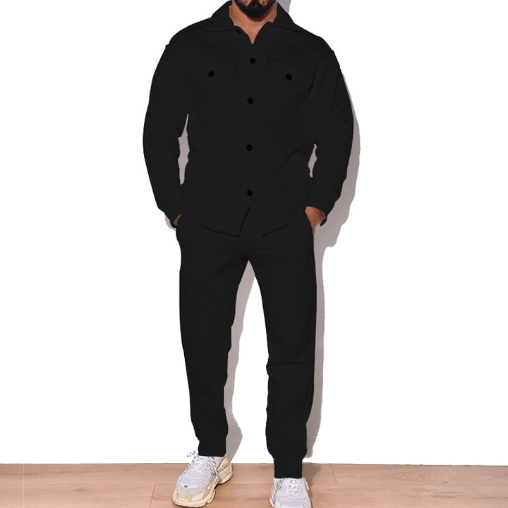 Herren modisches Freizeit-Set mit lässiger Jacke und bequemen Jogginghosen Echoarchiv