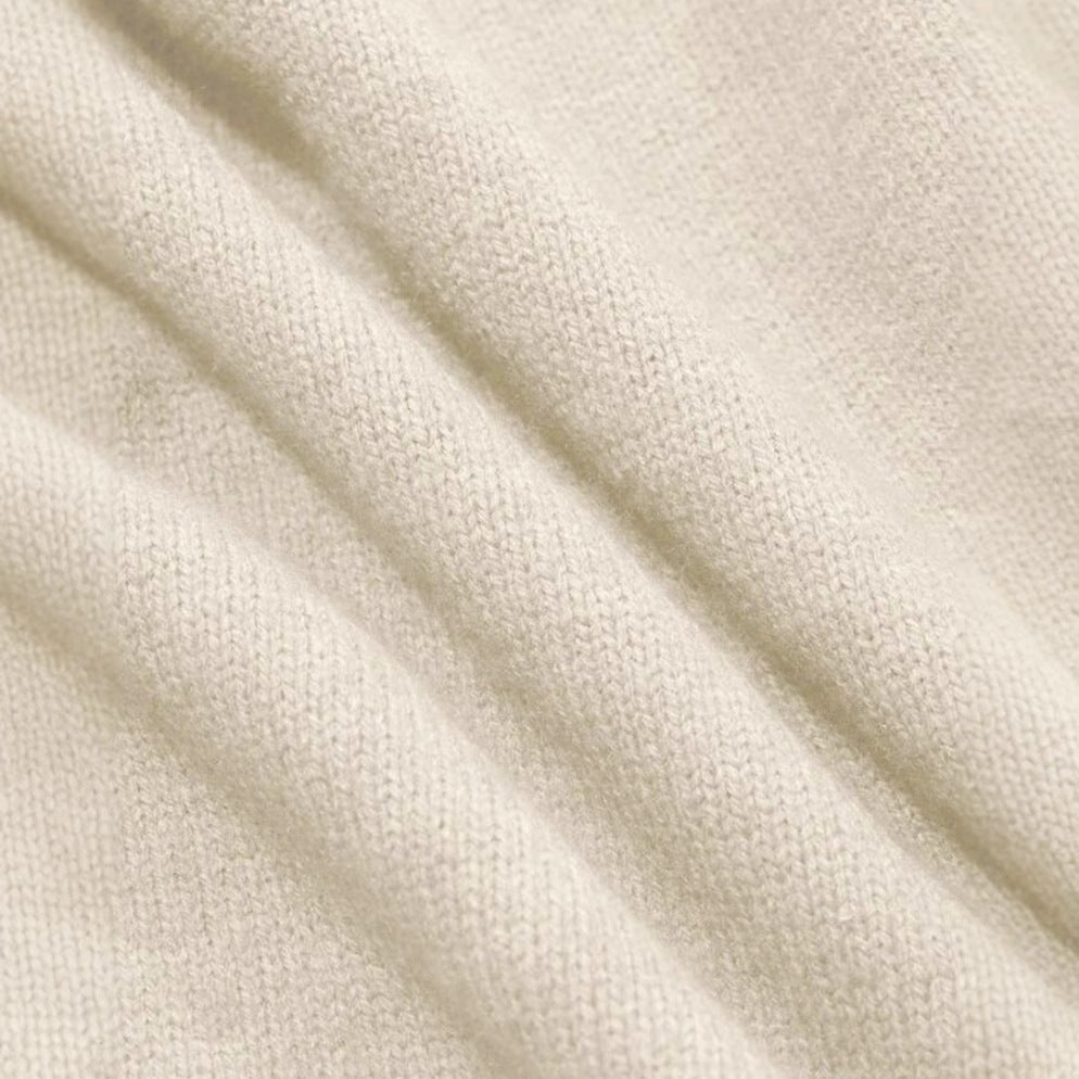 Damen Kaschmir-Optik Oversize-Pullover mit Rundhalsausschnitt und verlängerten Rippbündchen – Mavelle