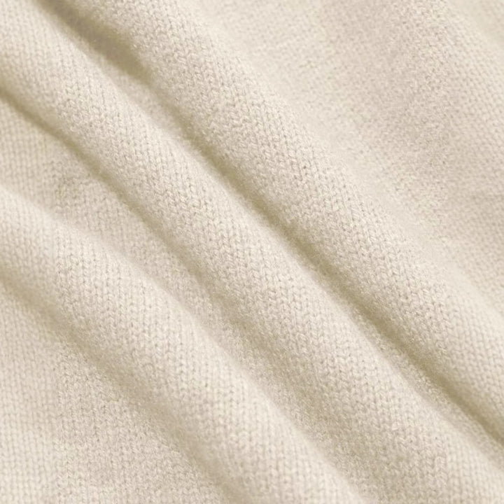 Damen Kaschmir-Optik Oversize-Pullover mit Rundhalsausschnitt und verlängerten Rippbündchen – Mavelle