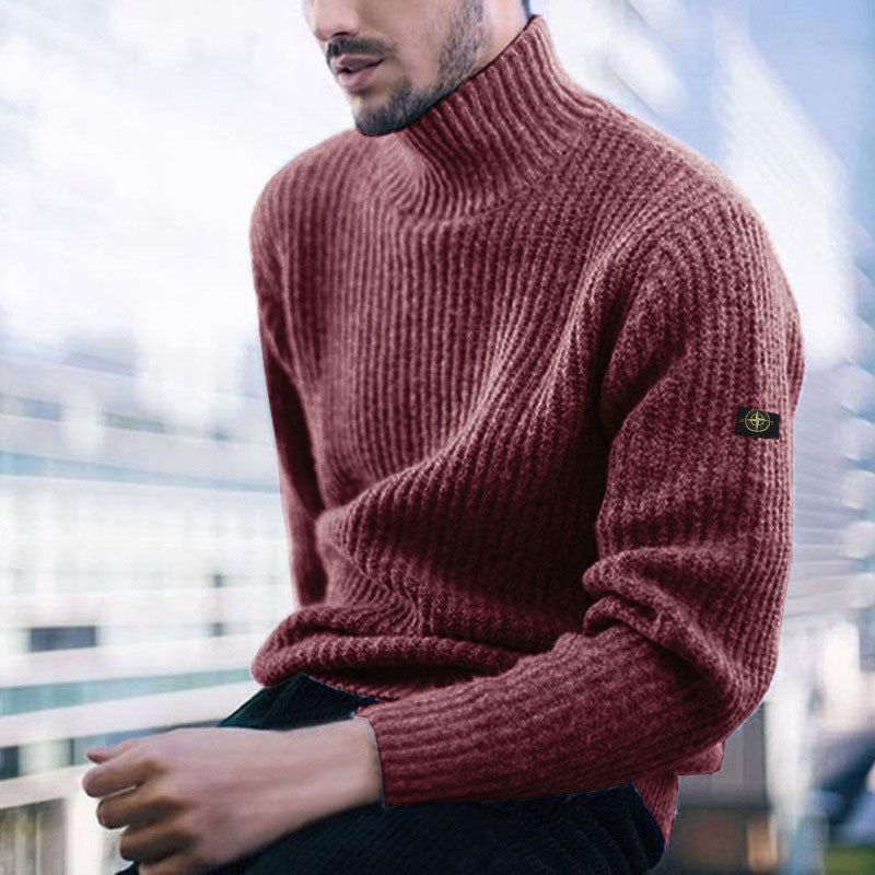 Herren Rollkragenpullover aus hochwertiger Wolle Echoarchiv