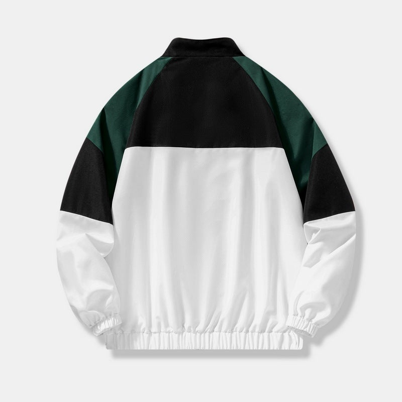 Herren Sportliche Übergangsjacke mit hohem Kragen und Reißverschluss Echo Archiv