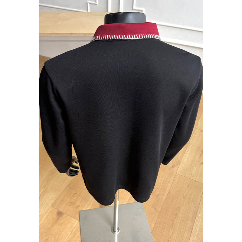 Herrenmode Stehkragenpullover mit Reißverschluss Echo Archive