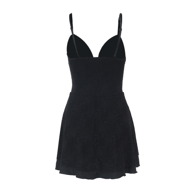 Damen ärmelloses Minikleid mit Spitzenapplikationen Echo Archiv