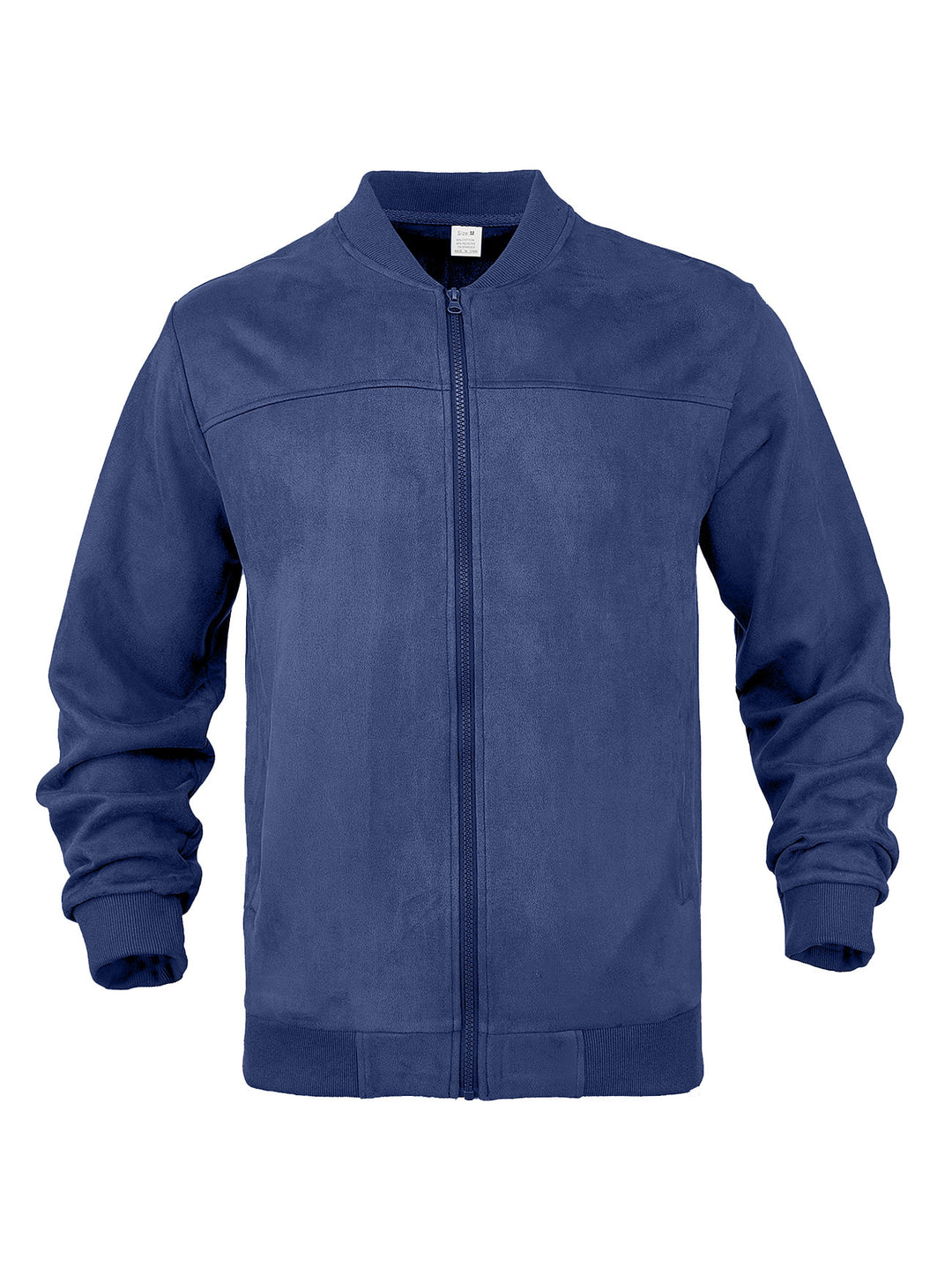Herren nan Wildleder-Blousonjacke im Bomberstil mit elastischen Rippbündchen Echo Archiv