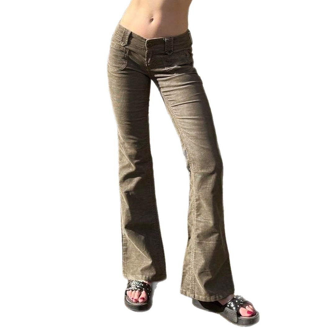 Damen Flared Jeans mit modischem Schnitt und bequemen hohen Bund Echo Archiv