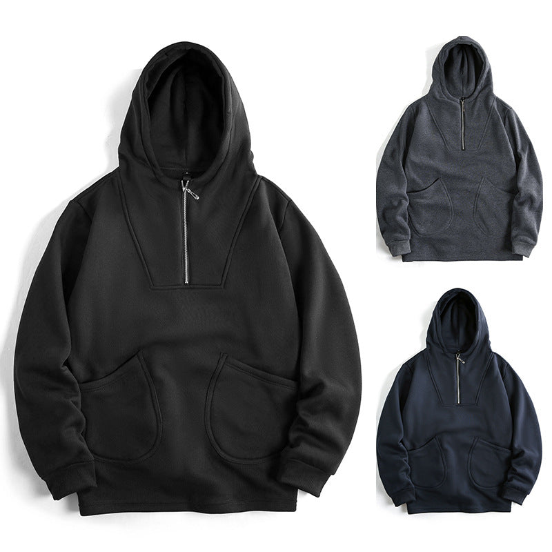 Herren Kapuzenpullover mit innovativem Reißverschluss und komfortabler Passform Echoarchiv