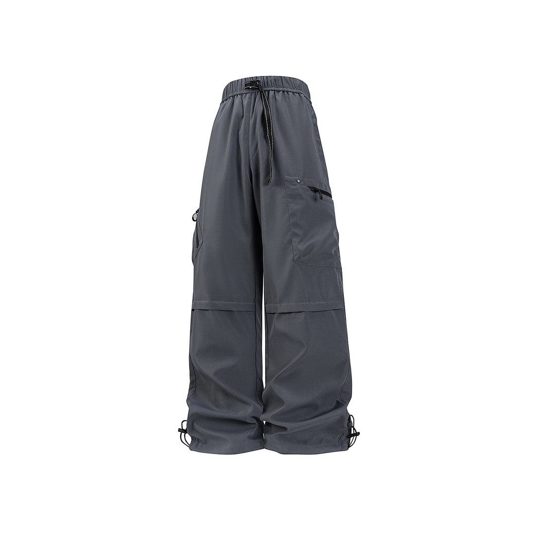 Damen Weite Utility-Cargohose mit verstellbarem Beinabschluss und Multifachtaschen Echo Archiv