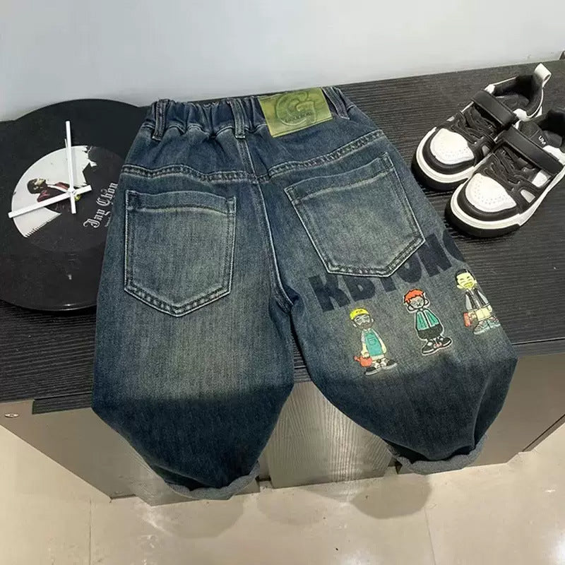 Unisex kreative und stylische Baggy-Jeans Echo Archiv