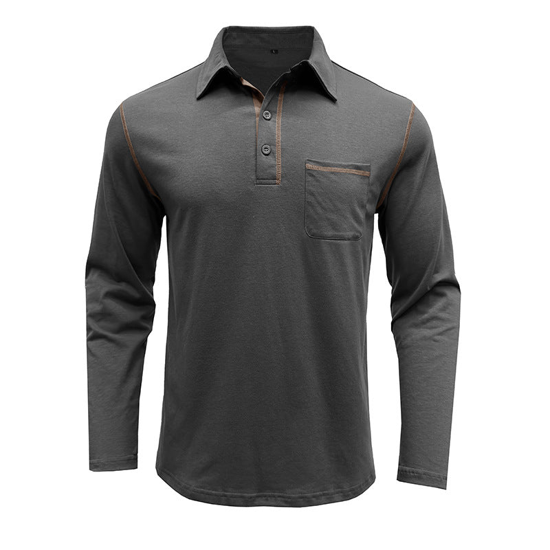 Herren Polohemd mit praktischer Brusttasche und sportlichem Design Echoarchiv