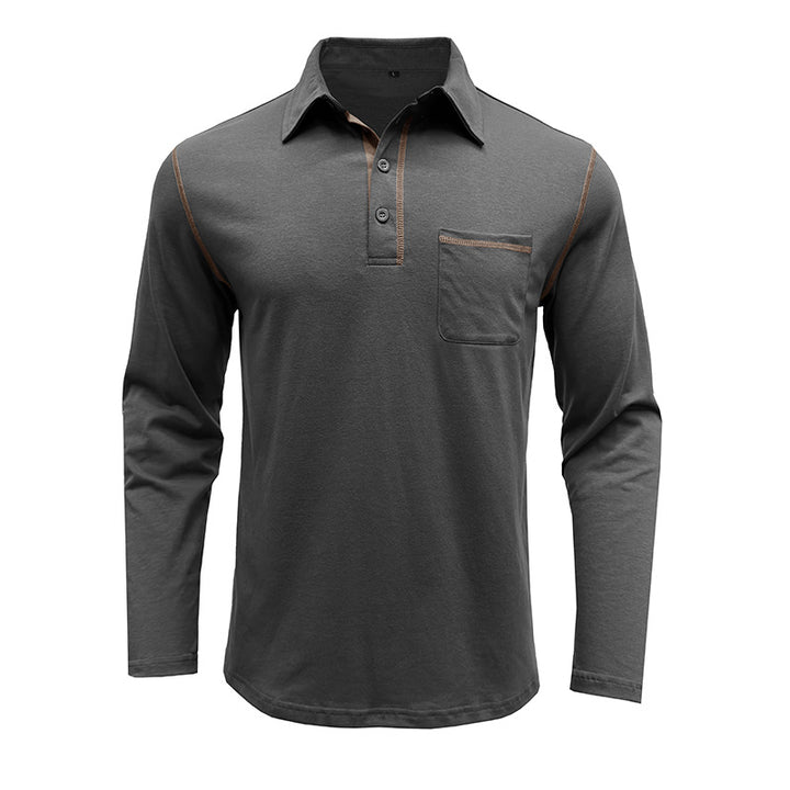 Herren Polohemd mit praktischer Brusttasche und sportlichem Design Echoarchiv
