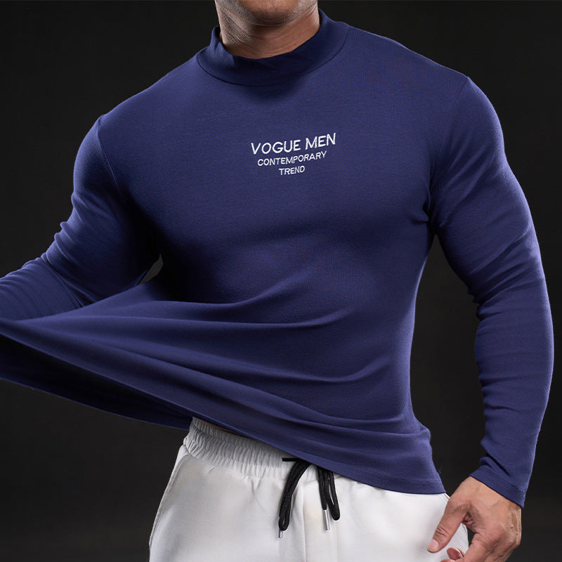 Herren Hochgeschlossenes Langarmshirt Echoarchiv