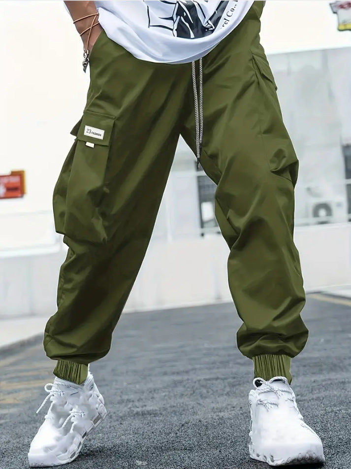 Herren Cargo-Hose mit elastischem Bund und praktischen Taschen Echoarchiv